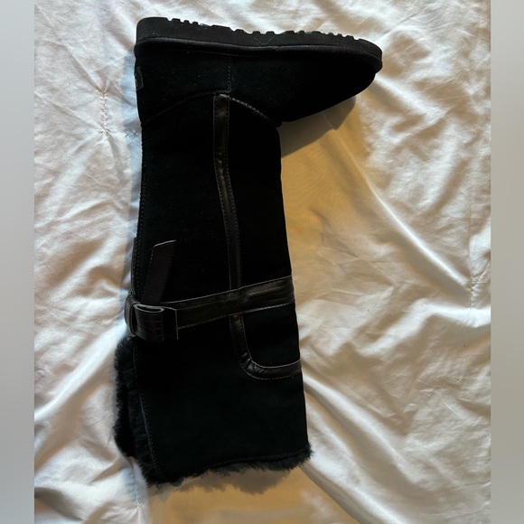 UGG Genevieve over the knee bow boots black. Size 6. New - Picture 7 of 15
